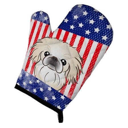 Carolines Treasures Carolines Treasures BB2151OVMT American Flag & Pekingese Oven Mitt BB2151OVMT